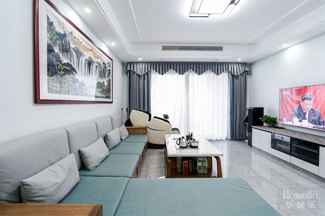 134㎡四居室，新中式與現代風結合，這樣的生活方便又美好